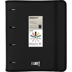 CARPEBOOK A4 PP 4 ANILLAS 35MM LIKE3 NEGRO | 2 UNIDADES | (GRAFOPLAS)