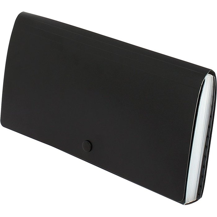 ARCHIVADOR FUELLE BRO PP 13 SEPARADORES RECIBO NEGRO | 1 UNIDADES | (GRAFOPLAS)