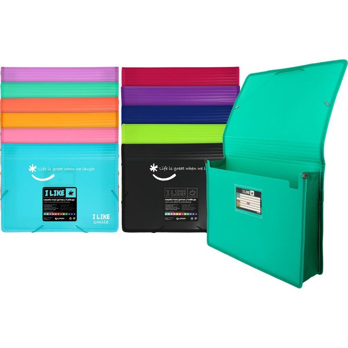 CARPETA GOMAS FUELLE PP LIKE2 MANDARINA | 1 UNIDADES | (GRAFOPLAS)