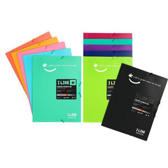 CARPETA GOMAS FOLIO PP LIKE2 FUCSIA | 4 UNIDADES | (GRAFOPLAS)