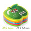 Bloc 250 Notas Adhesivas Manzana 76x76mm Colores Neon