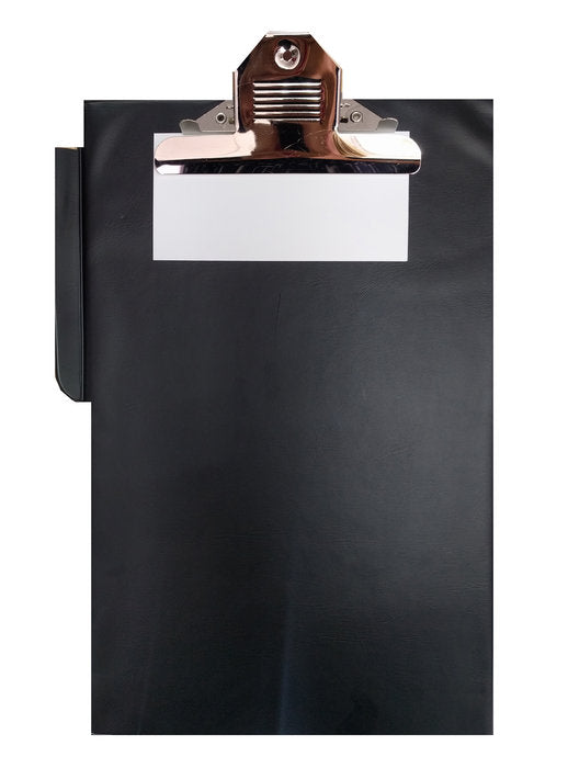 CARPETA PINZA SUPERIOR PORTA BOLIGRAFO NEGRO | 1 UNIDADES | (GRAFOPLAS)