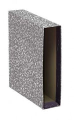 CAJA ARCHIVADOR A5 APAISADO JASPEADO GRIS | 24 UNIDADES | (GRAFOPLAS)