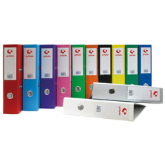 ARCHIVADOR PALANCA FOLIO 65 MM GRAFCOLOR AZUL CARTON 2MM | 12 UNIDADES | (GRAFOPLAS)