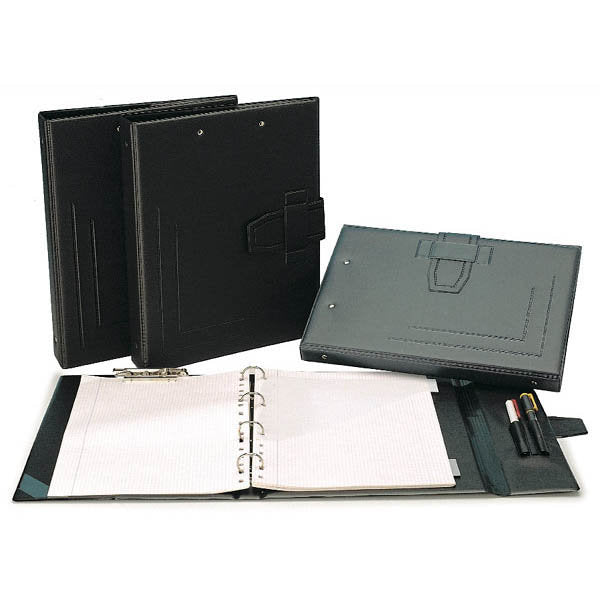 CARPETA FOLIO 4 ANILLAS 25MM TRAB Y SOLAPA NEGRA | 1 UNIDADES | (GRAFOPLAS)