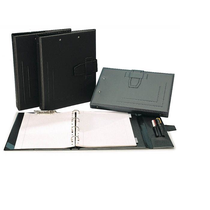 CARPETA FOLIO SOLAPA TRABADA MINICLIP 4 ANILLAS 25MM AZUL | 1 UNIDADES | (GRAFOPLAS)