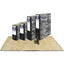 Archivador Jaspeado Negro folio 65 mm papel 2 mm Unipapel