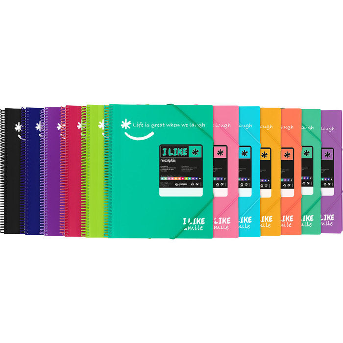 CARPETA 60 FUNDAS MAXIPLAS LIKE2 A4 FUCSIA | 1 UNIDADES | (GRAFOPLAS)