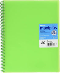 CARPETA 20 FUNDAS MAXIPLAS TRANSP VERDE CON SOBRE | 1 UNIDADES | (GRAFOPLAS)
