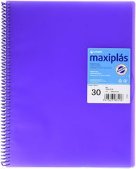 CARPETA 30 FUNDAS MAXIPLAS TRANSLUCIDA VIOLETA CON SOBRE | 1 UNIDADES | (GRAFOPLAS)