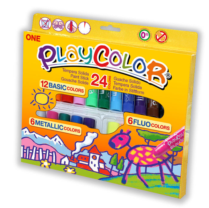 TEMPERA SOLIDA PLAYCOLOR ONE 24 COLORES | 1 UNIDADES | (INSTANT)