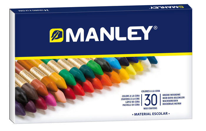 CERA MANLEY 30 COLORES REF 130 | 1 UNIDADES | (MANLEY PRODUCTOS, S,A,)