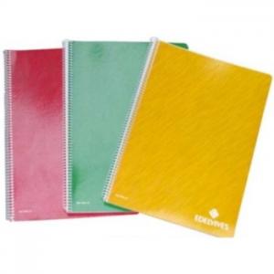 Bloc Espiral Estándar Liso 80H 90g | Edelvives Papeleria | Cartón | Formato Estándar | Pack 1 Unidades