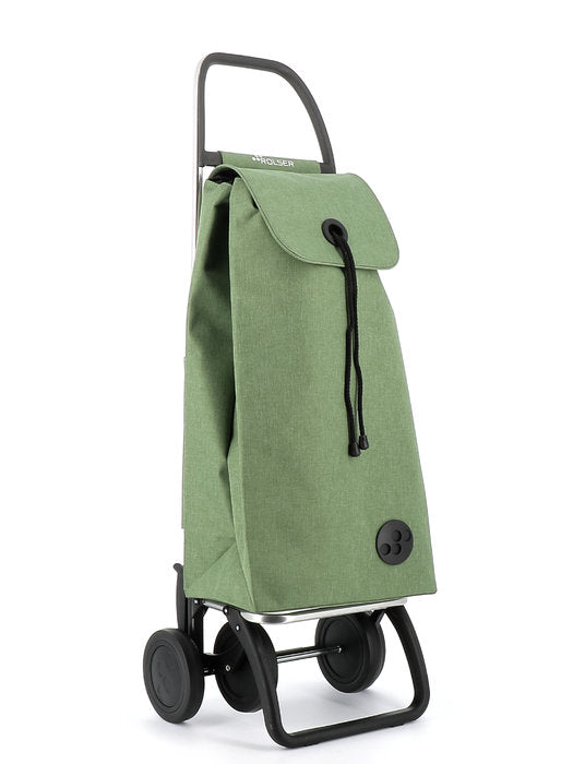 CARRO COMPRA TIPO SACO 4 RUEDAS I-MAX TWEED VERDE | ROLSER