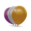 Globo 27 cm Bolsa 10 Unidades Metalizados Gran Festival
