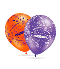 GLOBO 30CM 10 UNIDADES DIBUJO FELICIDADES | GRAN FESTIVAL ,S,A, | ENVASE 12 UDS. UNIDAD | 8421332506602