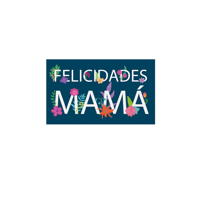 ETIQUETAS AZULES FELICIDADES MAMA 250 UNIDADES | 1 UNIDADES | (ARGUVAL, S,L,)