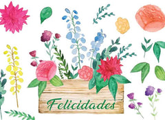 MINI CARD FLORES FELICIDADES | ARGUVAL, S,L, | ENVASE 25 UDS. UNIDAD | 8421363467057