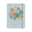 Cuaderno A5 con Goma Globos Turnowsky 64 Hojas Lisas Marca Arguval