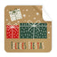 Rollo 250 Etiquetas Cuadradas Kraft Felices Fiestas