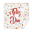 Etiquetas Feliz Día Flores Cuadradas 250 U Marca Arguval