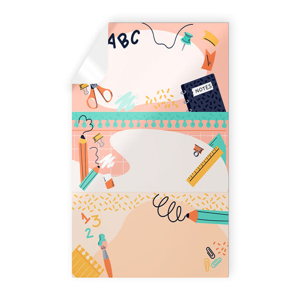 ETIQUETAS ESCOLARES ADHESIVAS ESCOLARES DETALLES 9U | 24 UNIDADES | (ARGUVAL, S,L,)