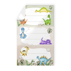 ETIQUETAS ESCOLARES ADHESIVAS ESCOLARES DINOSAURIOS 9U | 10 UNIDADES | (ARGUVAL, S,L,)