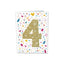 TARJETA FELICITACION 4 AÑOS BUSQUETS 6U | ARGUVAL, S,L | ENVASE 6 UDS. UNIDAD | 8421363491779