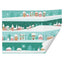 PAPEL REGALO RECICLADO NAVIDAD PUEBLO NEVADO 70X100 | ARGUVAL NAVIDAD | ENVASE 25 UDS. UNIDAD | 8421363493988