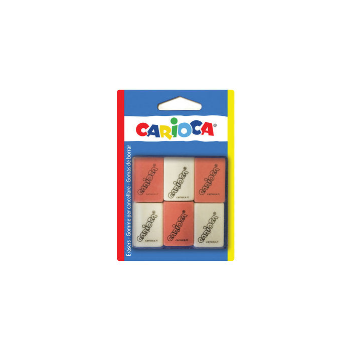 GOMA CARIOCA CUADRADA BLISTER 6 UD | 1 UNIDADES | (UNIVERSAL ESPAÑOLA S,A,)