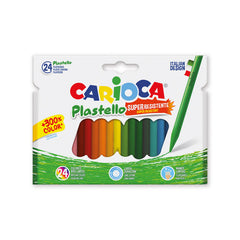 CERA CARIOCA PLASTELLO 24 COLORES SURTIDOS | 6 UNIDADES | (UNIVERSAL ESPAÑOLA S,A,)