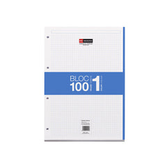 Bloc Espiral Estándar Liso 100H 90g | Miquelrius Diseño | Cartón | Formato Estándar | Pack 1 Unidades