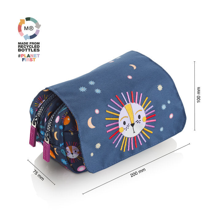 PORTATODO DOBLE C/TAPA RECICLADA KING JUNGLE | MIQUELRIUS DISEÑO