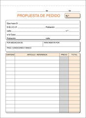 TALONARIO PEDIDOS 4º T-71 NATURAL DUPLICADO AUTOCOPIANTE | 10 UNIDADES | (LOAN INDUSTRIAS GRAFICAS)