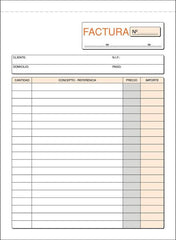 TALONARIO FACTURA 4º T-6/S NATURAL | 10 UNIDADES | (LOAN INDUSTRIAS GRAFICAS)