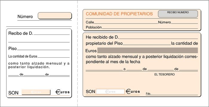 TALONARIO INQUILINATO COMUNIDAD DE PROPIETARIOS 1/3 T-48 PAP | 10 UNIDADES | (LOAN INDUSTRIAS GRAFICAS)