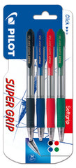 BOLIGRAFO PILOT SUPER GRIP 1 AZUL, 1 NEGRO,1 ROJO Y 1 VERDE | 1 UNIDADES | (PILOT)