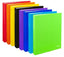 Exp 10 carpeta a5 4 anillas 25mm carton forrado colores surtutidos serie luz