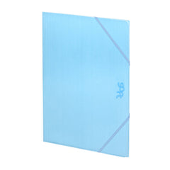CARPETA SOLAPA FOLIO CARTON BRILLO SOFT AZUL | 5 UNIDADES | (CARCHIDEA, S,L,)