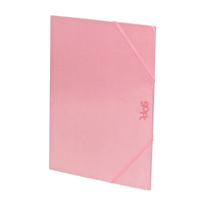 CARPETA SOLAPA FOLIO CARTON BRILLO SOFT ROSA | 1 UNIDADES | (CARCHIDEA, S,L,)