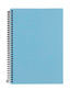 Cuaderno Metal Cuadricula A5 Espiral 80H Pp Azul Carchivo