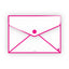 Sobre portadocumentos Velcro SENDY A4 rosa neón, pack 6 uds.