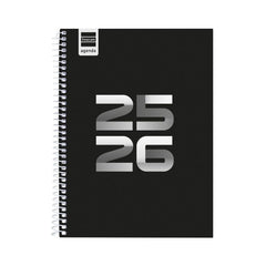AGENDA ESCOLAR COOL CUARTO SVH 25-26 NEGRO | FINOCAM