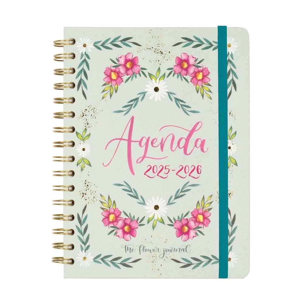 AGENDA ESCOLAR THE FLOWER JOURNAL E10 155X212 SVH 25-26 VER | FINOCAM