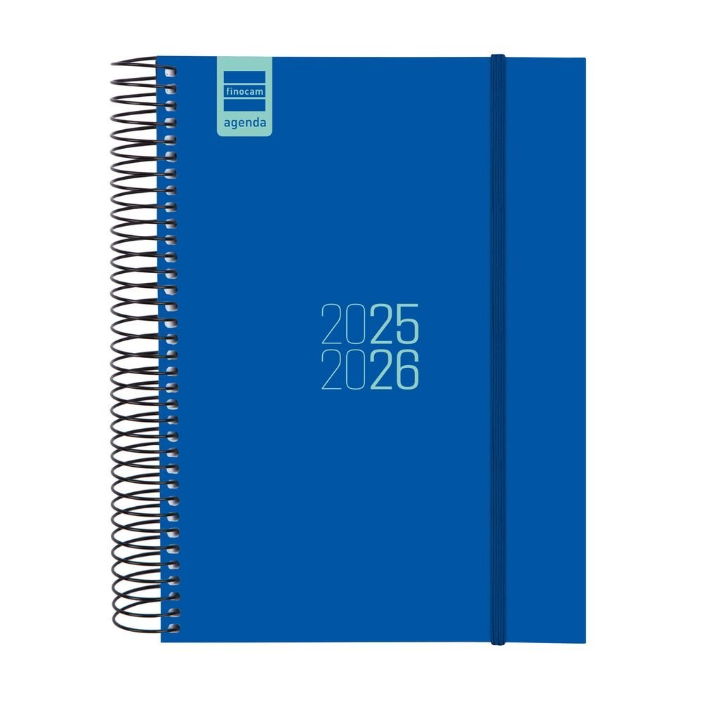 AGENDA ESCOLAR ESPIRAL E10 155X212 DP 25-26 AZUL | FINOCAM