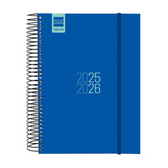 AGENDA ESCOLAR ESPIRAL E10 155X212 DP 25-26 AZUL | FINOCAM