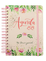 AGENDA ANUAL 2026 CATALAN THE FLOWER JOURNAL E10 DP ROSA | FINOCAM