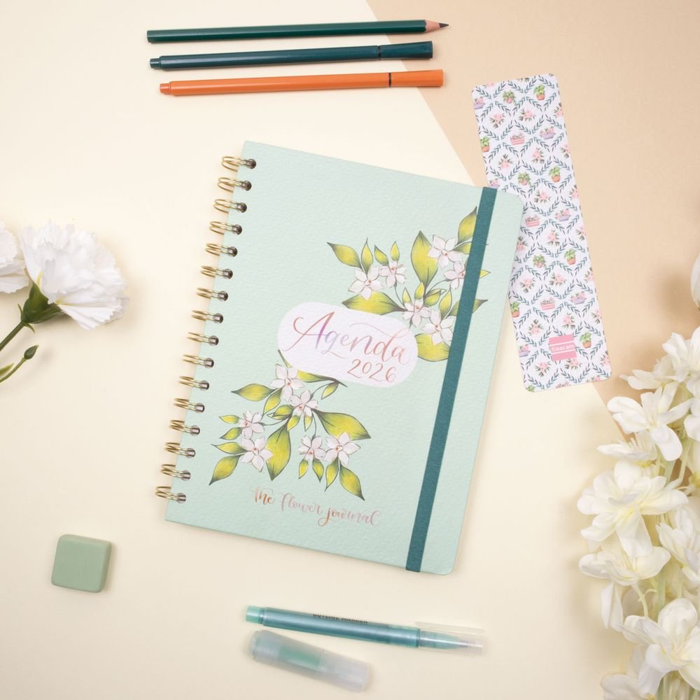 AGENDA ANUAL 2026 THE FLOWER JOURNAL E10 SV VERDE | FINOCAM