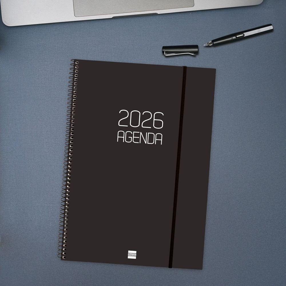 AGENDA ANUAL 2026 OPAQUE E40 SV NEGRO | FINOCAM