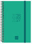Agenda escolar 26-27 Espir Verde Finocam para estudiantes y adultos
